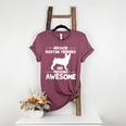 Boston Terrier Awesome Women's Heather T-Shirt Heather Maroon