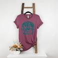 Boston Terrier Cowboy UFO Shirt Vintage Western Dog Mom Tee Women's Heather T-Shirt Heather Maroon