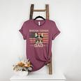 Boston Terrier Dad Dog Lovers American Flag 4th Of July For Women Men Women's Heather T-Shirt Heather Maroon