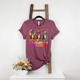 Boston Terrier Dog Halloween Christmas Hallothanksmas Men Women Kids Women's Heather T-Shirt Heather Maroon