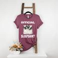 Boston Terrier Dog Official Sleepshirt Pajamas Nightgown For Men Women Girls Kids Women's Heather T-Shirt Heather Maroon