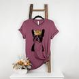 Boston Terrier Dog Wearing Crown For Men Women Girls Kids Women's Heather T-Shirt Heather Maroon