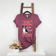 Boston Terrier Mom American Gentleman Dog Lover Mother's Day Women's Heather T-Shirt Heather Maroon