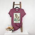 Boston Terrier Mom Skeleton Tarot Card Witch Vibes Dog Mom Women's Heather T-Shirt Heather Maroon