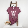 Boston Terrier Nope Not Today Not Tomorrow Either Sarcastic Women's Heather T-Shirt Heather Maroon