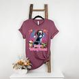 Boston Terrier Santa Claus Coffee Mug Merry Christmas Dogs Women's Heather T-Shirt Heather Maroon