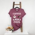 Boston Terrier Shirt Coffee And Boston Terrier Cute Dog For Men Women Girls Kids Women's Heather T-Shirt Heather Maroon