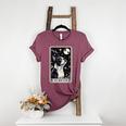 Boston Terrier Tarot Card Star With The Moon Men Women Kids Women's Heather T-Shirt Heather Maroon