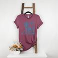 Boston Terrier UFO Cowboy Dog Dog Mom Dog Dad Alien Dog Women's Heather T-Shirt Heather Maroon