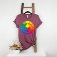 Color Wheel Palette Shirt Artist Painter Art Teacher Tshirt Women&#x27;s Heather T-Shirt Heather Maroon