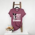 Coolest Boston Terrier Grandma Dog Women's Heather T-Shirt Heather Maroon