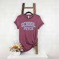 Cute Wildflower School Psych Teacher School Psychologist Women&#x27;s Heather T-Shirt Heather Maroon