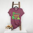 Kids My Nonna Loves Me Dinosaur Grandson Women's Heather T-Shirt Heather Maroon