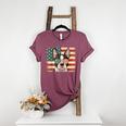 Patriotic Boston Terrier Dog Lover USA Flag 4th Of July For Men Women Kids Women's Heather T-Shirt Heather Maroon