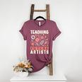 Teaching Future Artists For Art Teachers And Lovers For Men Women Girls Kids Women&#x27;s Heather T-Shirt Heather Maroon