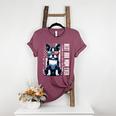 USA Flag Boston Terrier Best Dog Mom Ever 2025 Women's Heather T-Shirt Heather Maroon