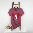 Valentine's Day Boston Terrier Lover Women's Heather T-Shirt Heather Maroon
