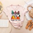 Boston Terrier Dog Lover Fall Ya'Ll Halloween Costume Men Women Women's Heather T-Shirt Heather Peach