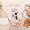 Boston Terrier Mom Dogs Mum Woman Women's Heather T-Shirt Heather Peach