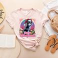 Boston Terrier Santa Claus Coffee Mug Merry Christmas Dogs Women's Heather T-Shirt Heather Peach