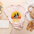 Boston Terrier Never Underestimate a Girl With a Bostie Women's Heather T-Shirt Heather Peach