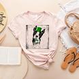 Cool Saint Patrick's Boston Terrier T Shirt For Dogs Lovers Women's Heather T-Shirt Heather Peach