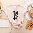 Dog Boston Terrier For Men Women Women's Heather T-Shirt Heather Peach