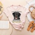 Labrador Retriever Lab Professional Human Trainer Women's Heather T-Shirt Heather Peach