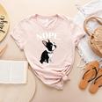 Love NOPE Boston Terrier Dog Lover Women's Heather T-Shirt Heather Peach