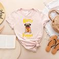 Lovely Harry Pugger Pug Women's Heather T-Shirt Heather Peach