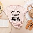 Property Of Boston Terrier Boston Terrier Shirt Women's Heather T-Shirt Heather Peach