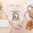 Siberian Husky Professional Human Trainer Women's Heather T-Shirt Heather Peach
