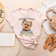 Yorkshire Terrier Yorkie Dog Professional Human Trainer Women's Heather T-Shirt Heather Peach