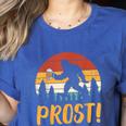 Bigfoot Sasquatch Prost Retro Bavarian Oktoberfest Men Women Women's Heather T-Shirt Heather True Royal