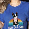 Boston Terrier Boston-Bulldog For Men Women Girls Kids Women's Heather T-Shirt Heather True Royal