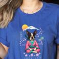 Boston Terrier Boston Bull Terrier Women's Heather T-Shirt Heather True Royal