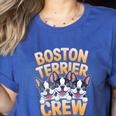 Boston Terrier Crew Cartoon For Dog Owner Pet Boston Terrier Women's Heather T-Shirt Heather True Royal