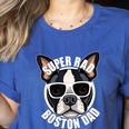 Boston Terrier Dad Father’s Day Dog Dad Men’s Women's Heather T-Shirt Heather True Royal