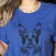 Boston Terrier Dog Bostie Nature Memorial Idea Men Women Women's Heather T-Shirt Heather True Royal
