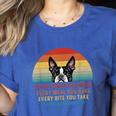 Boston Terrier Dog Every Snack You Make Every Meal You Bake Men Women Women's Heather T-Shirt Heather True Royal