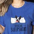 Boston Terrier Dog Lovers Sleepshirt Apparel Men Women Women's Heather T-Shirt Heather True Royal