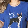 Boston Terrier Dog Mom Woman Women Women's Heather T-Shirt Heather True Royal