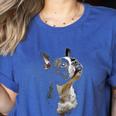 Boston Terrier Dog Graphic Pet Art Boston Terrier For Men Women Kids Women's Heather T-Shirt Heather True Royal