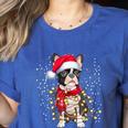 Boston Terrier Dog Ugly Christmas Dog Xmas For Men Women Kids Women's Heather T-Shirt Heather True Royal