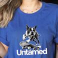 Boston Terrier Dog Untamed For Men Women Women's Heather T-Shirt Heather True Royal