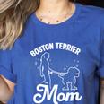 Boston Terrier Mom Boston Terrier Mom Women's Heather T-Shirt Heather True Royal