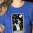 Boston Terrier Tarot Card Star With The Moon Men Women Kids Women's Heather T-Shirt Heather True Royal