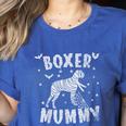 Boxer Dog Mama Halloween Women's Heather T-Shirt Heather True Royal