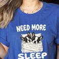 Cute Boston Terrier Need More Sleep Pajamas Nightgown Women's Heather T-Shirt Heather True Royal
