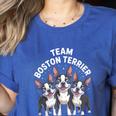 Cute Cartoon For Dog Owners Pet Team Boston Terrier Women's Heather T-Shirt Heather True Royal